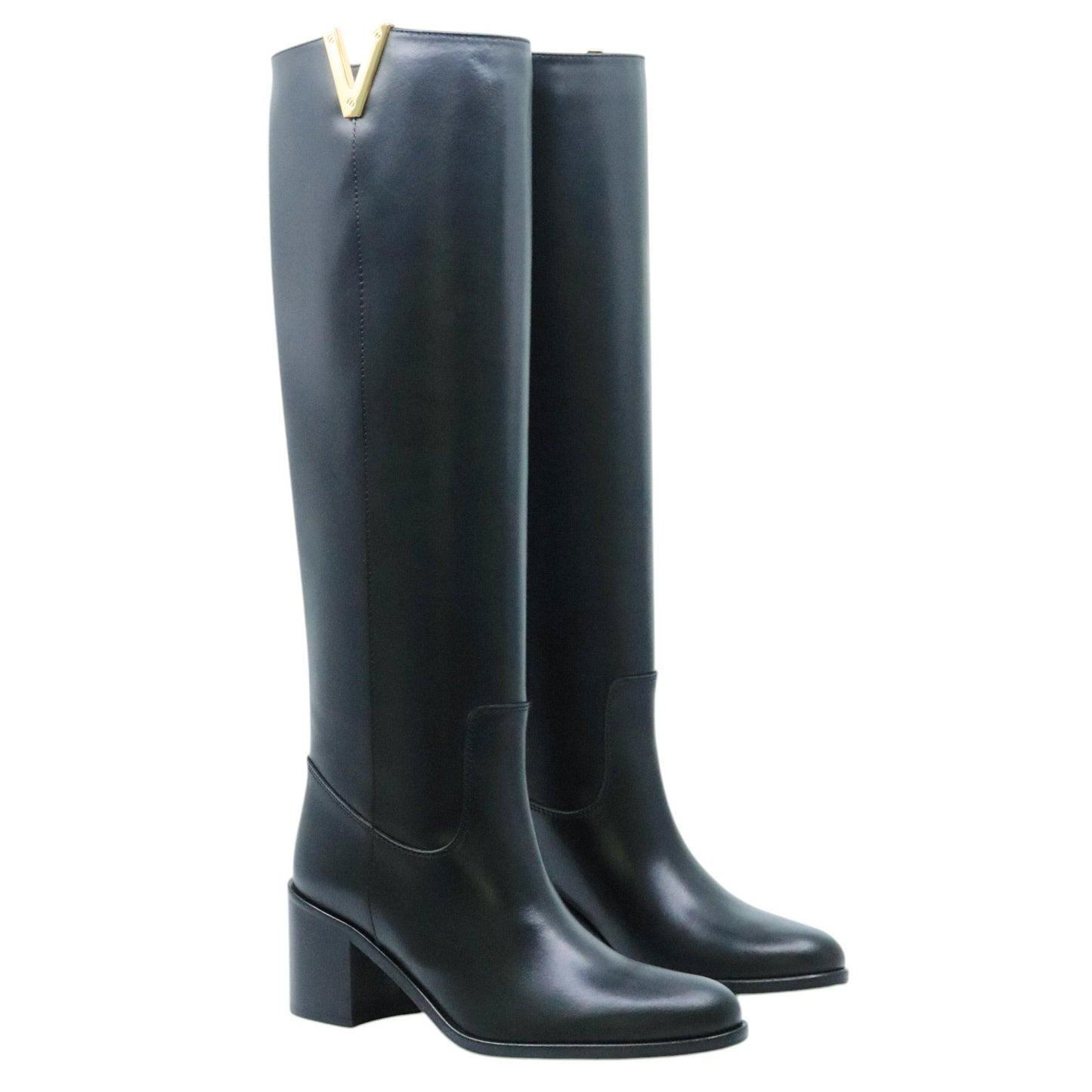 Stivale Via Roma 15 4041 in pelle nera 