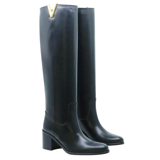 Stivale Via Roma 15 4041 in pelle nera 