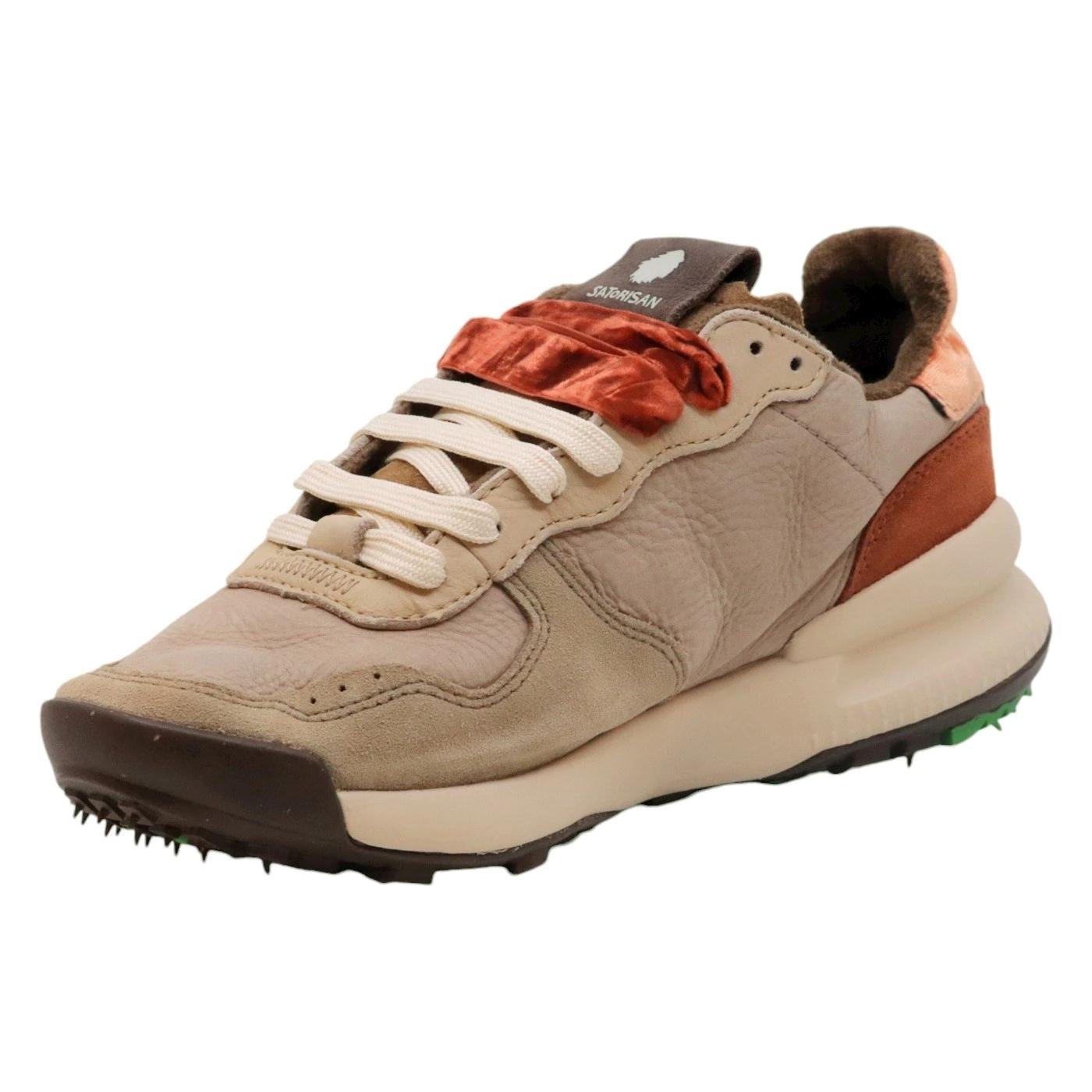 Satorisan Chacrona Premium sneaker donna in pelle stone 