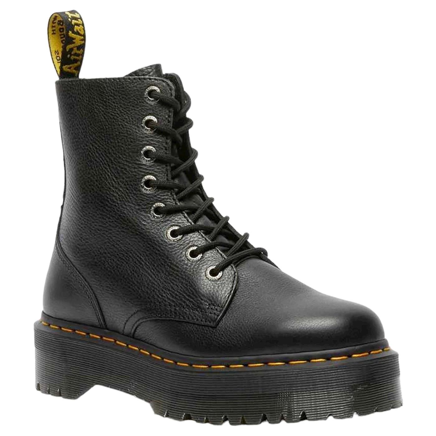 Dr. Martens Jadon III anfibio platform donna in pelle pisa nera 