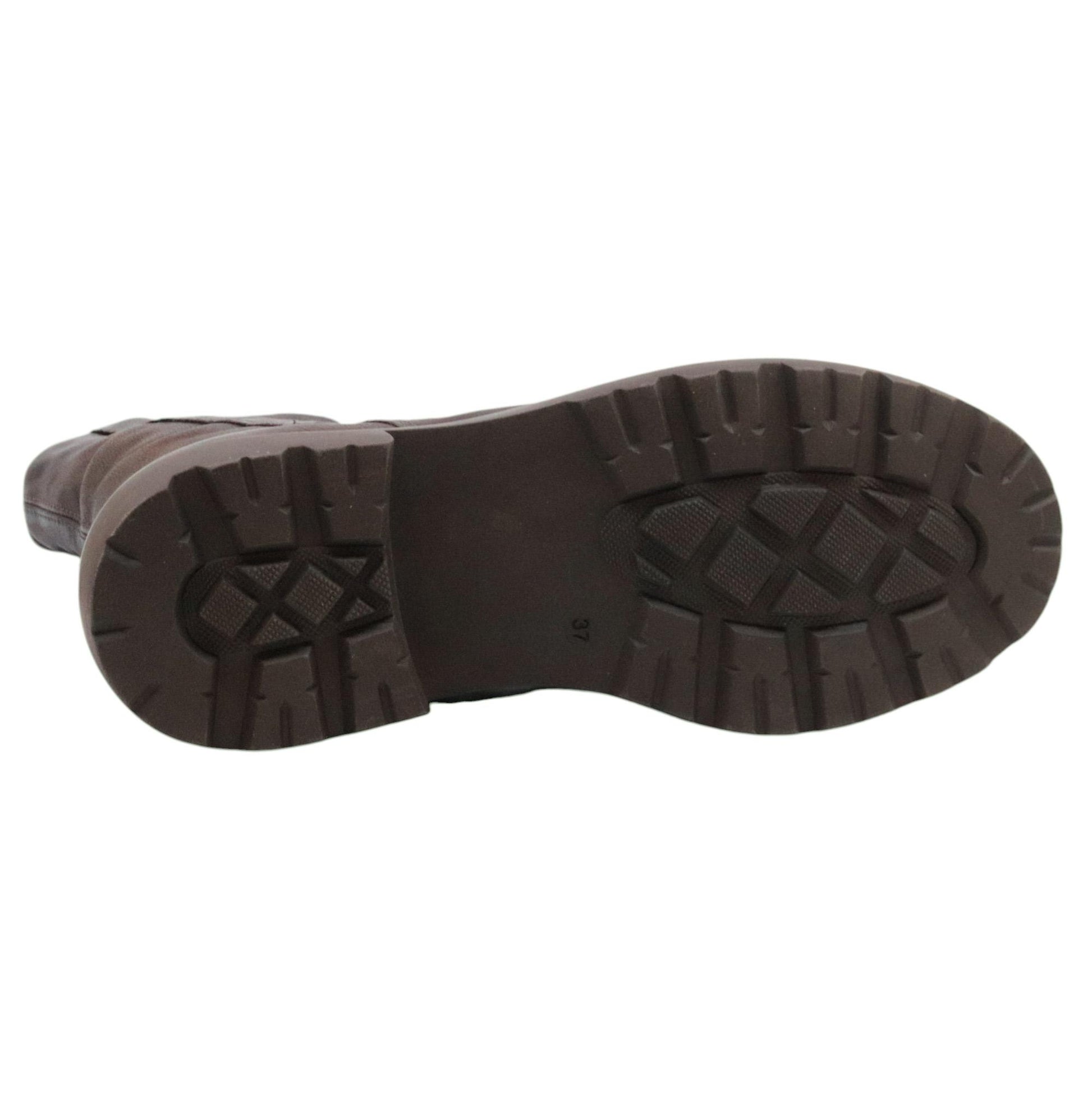 MJUS Ortone L44208 stivaletto donna in pelle marrone 