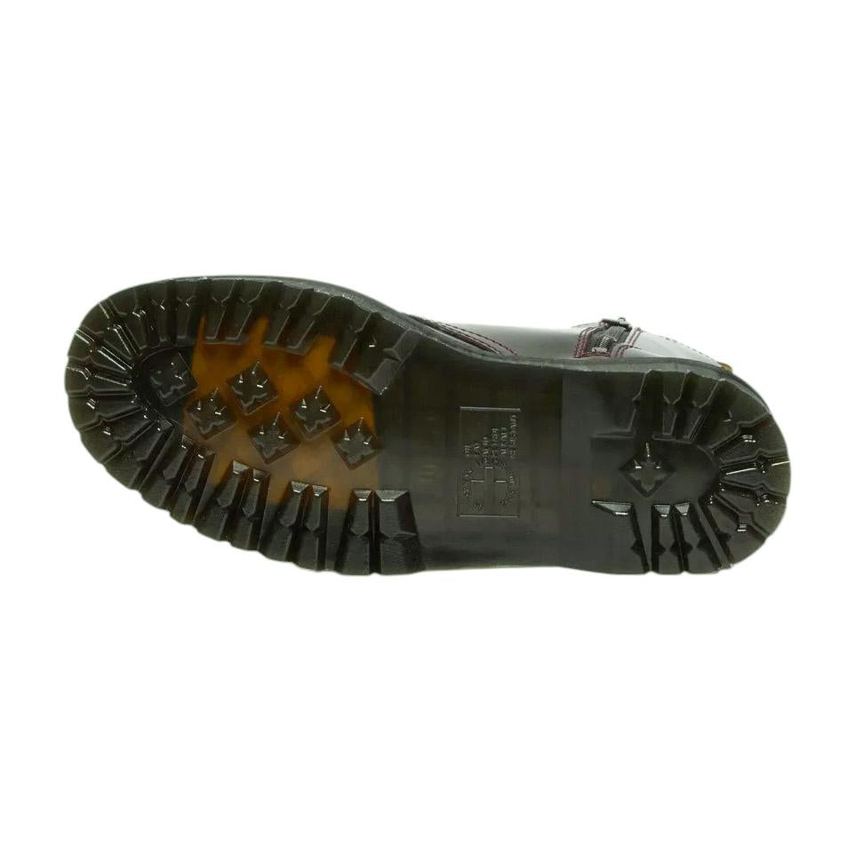 Dr. Martens Jadon platform boot in pelle rosso ciliegia 