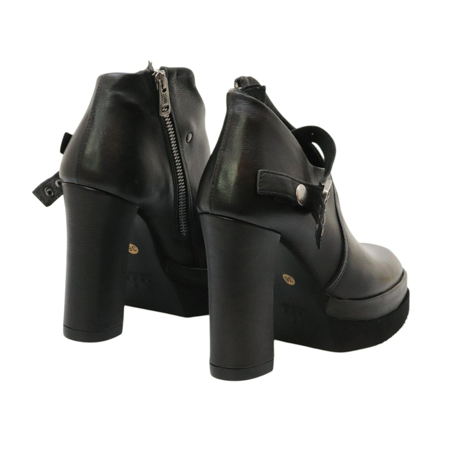 AS98 A53125 scarpa donna in pelle nera 