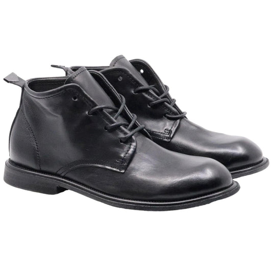 AS98 Arte U97204 stivaletto allacciato uomo in pelle nera 