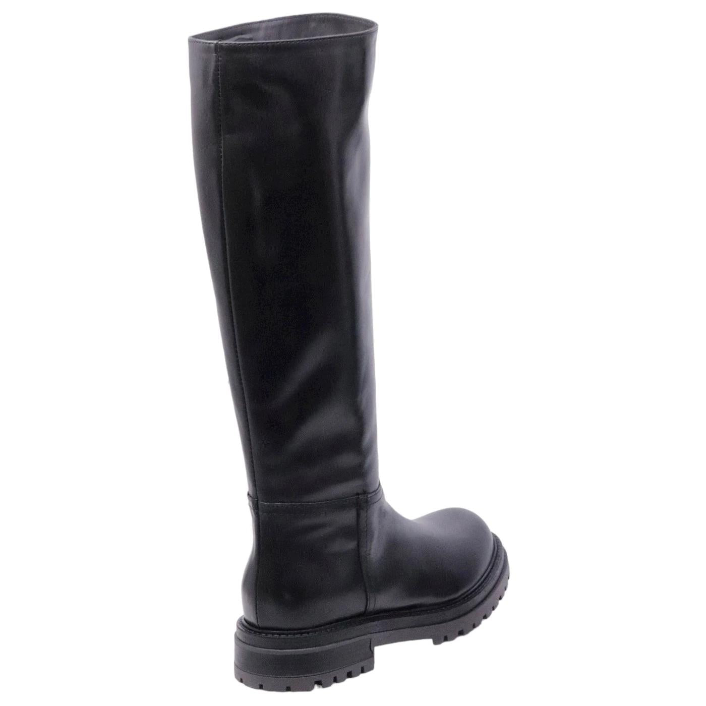 Stivale da donna The Seller da donna realizzato in pelle di colore nero 
