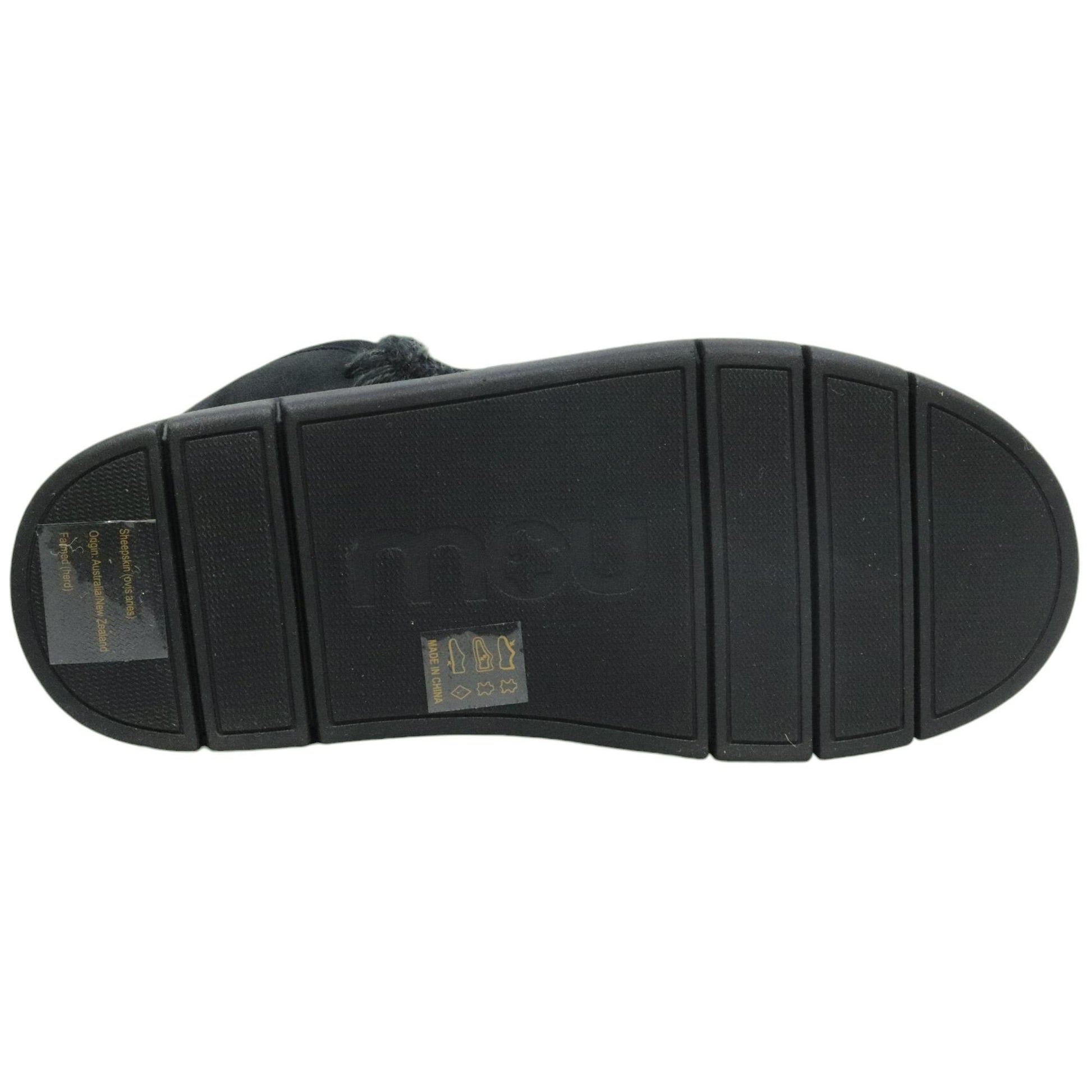 Sneaker MOU Eskimo Bounce 531009 in pelle di montone nero. ESKIMOBOUN-SNEABKBLACK MOU