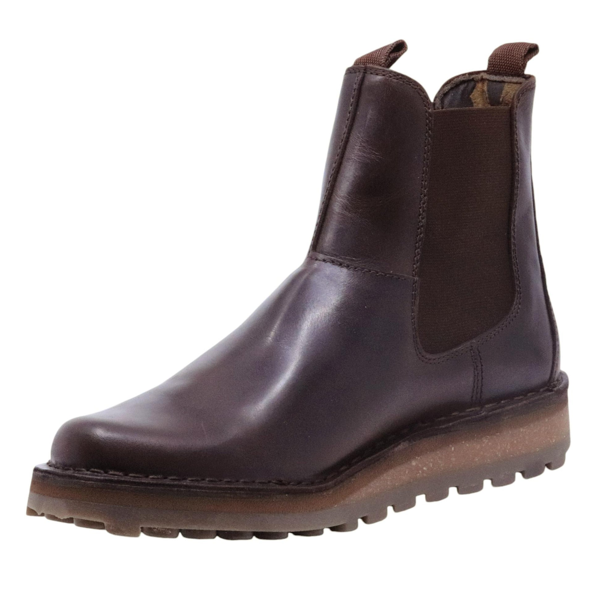 Chelsea Boot uomo Fly London TUVI129 in pelle marrone 