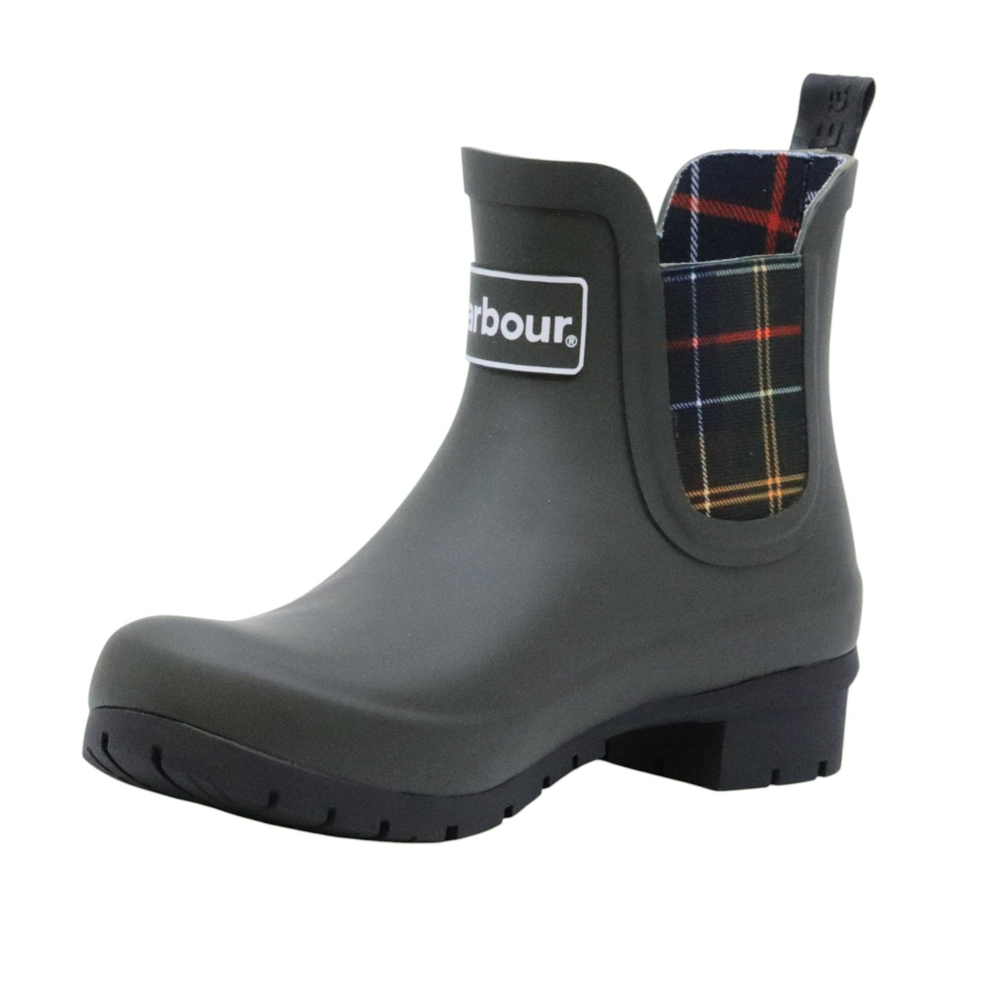 Barbour Kingham LRF0088 wellington donna in gomma verde oliva 