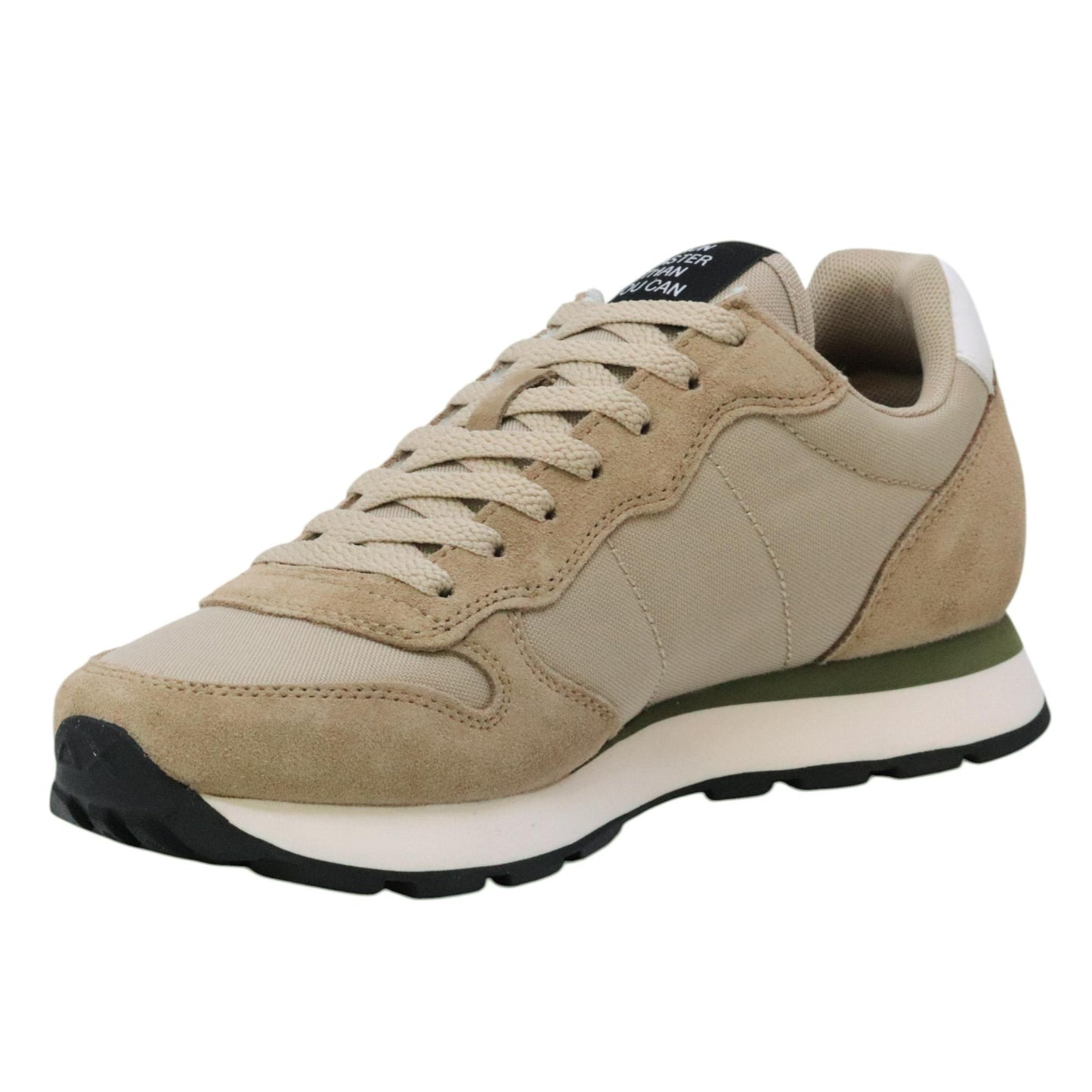 SUN68 Tom Solid Z45101 sneaker uomo in nylon e suede beige 