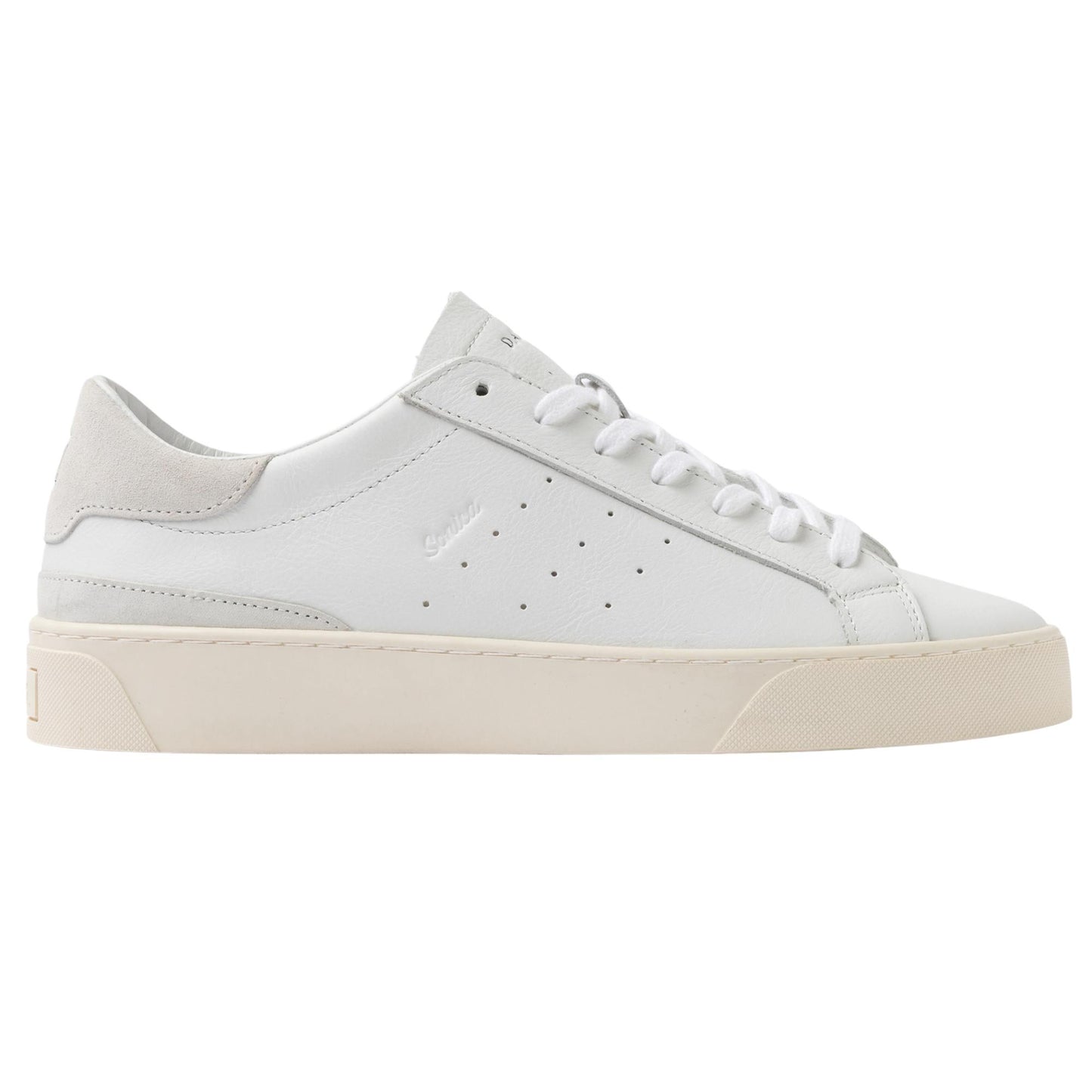 D.A.T.E. Sonica Calf SO-CA-WH sneaker uomo in pelle bianca 