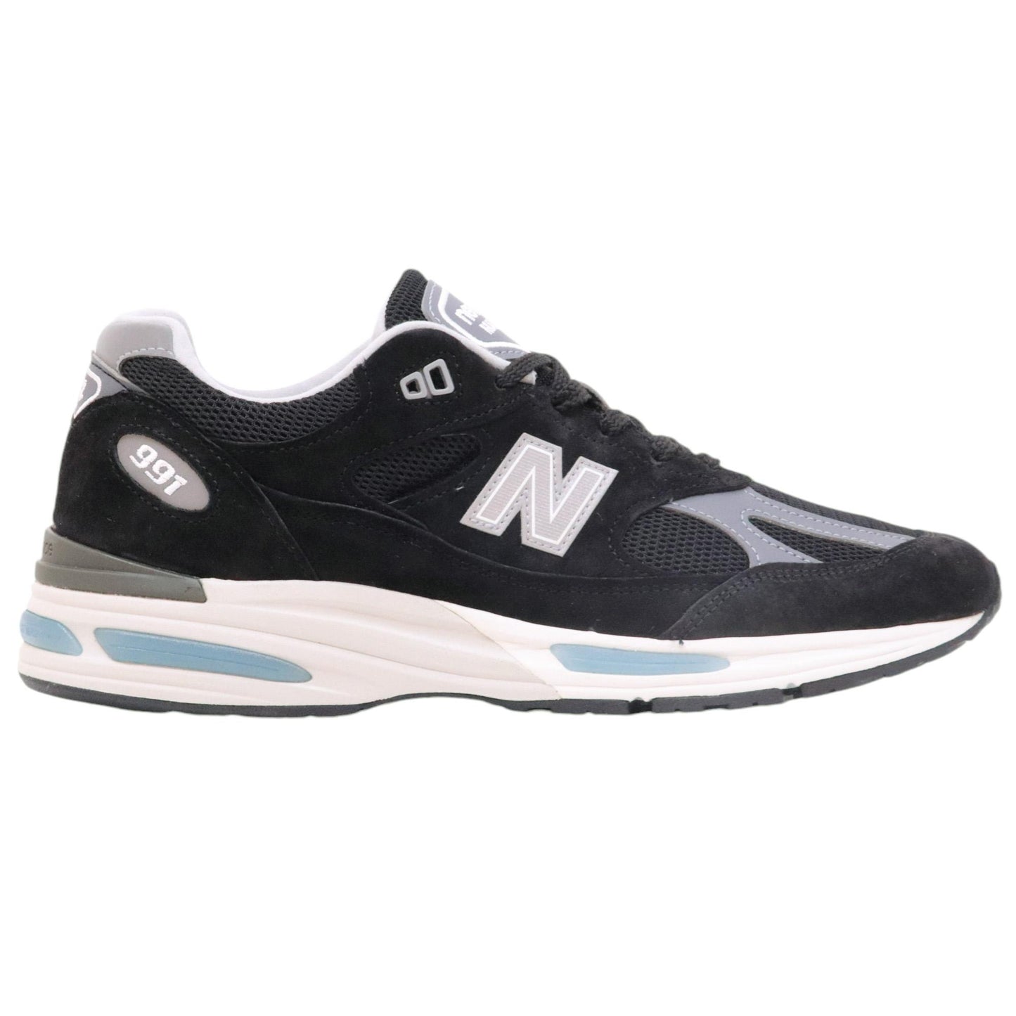 New Balance 991 sneaker unisex in tessuto e camoscio nero 