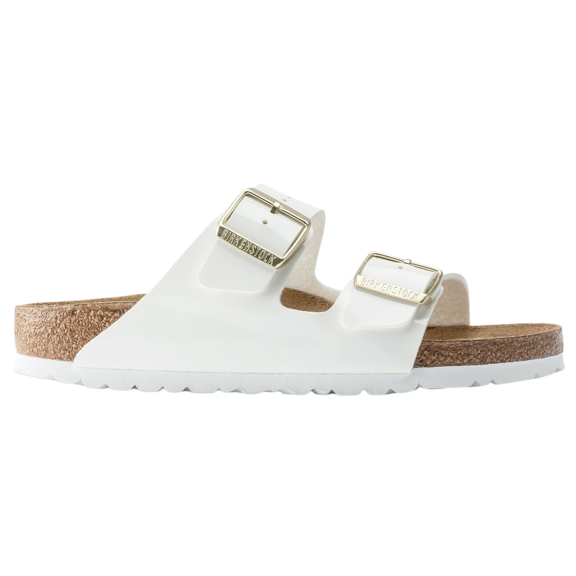 doppia fibbia bianca lucido ARIZONA-BFPAT-WHITEWHITE BIRKENSTOCK