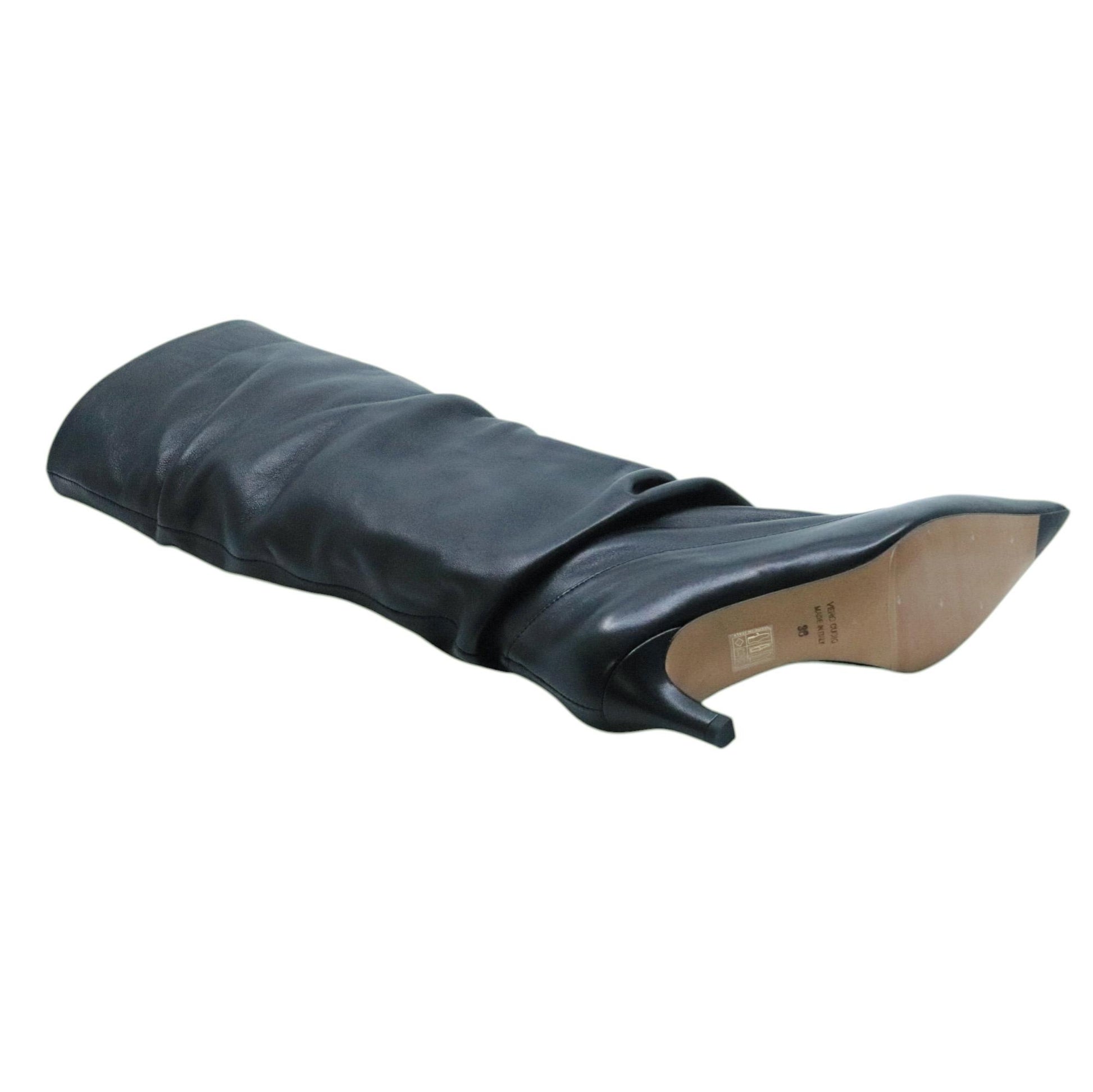 The Seller se2031 stivale donna in pelle nera 