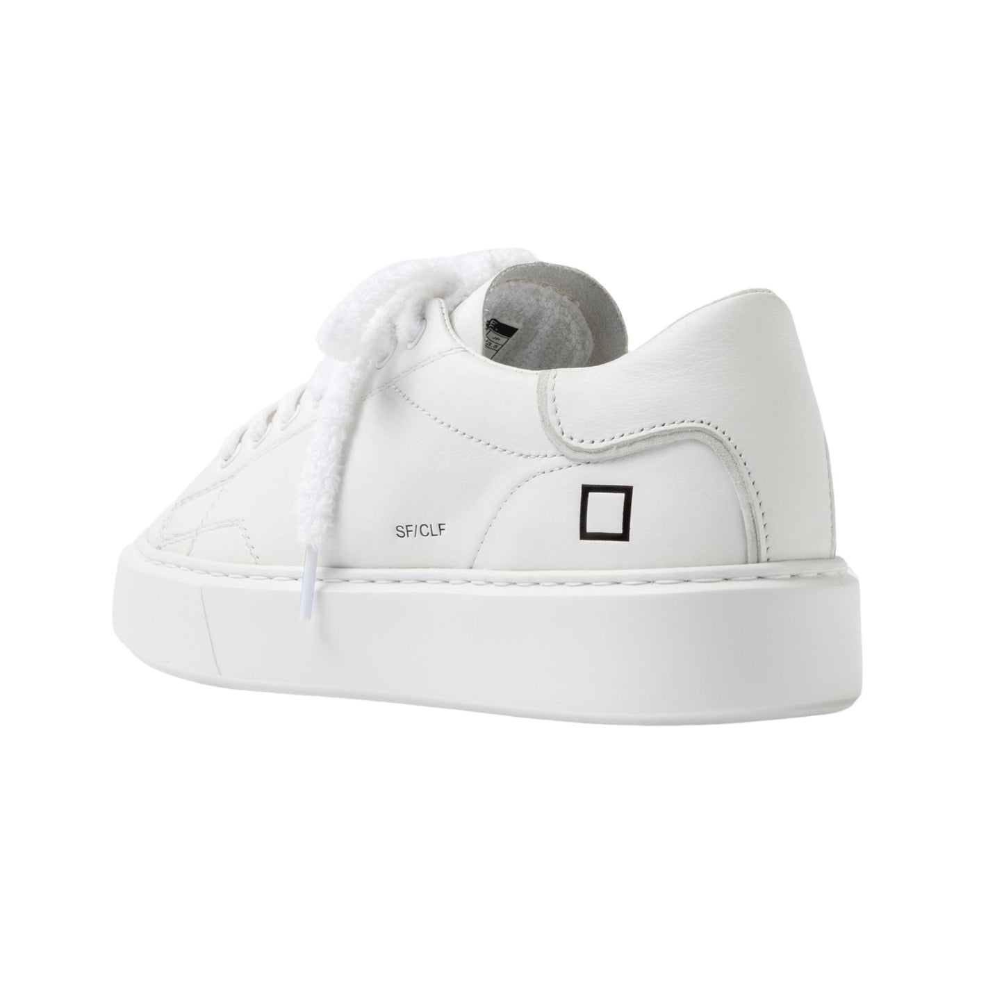 D.A.T.E. Sfera Calf SF-CA-WH sneaker donna in pelle bianca 
