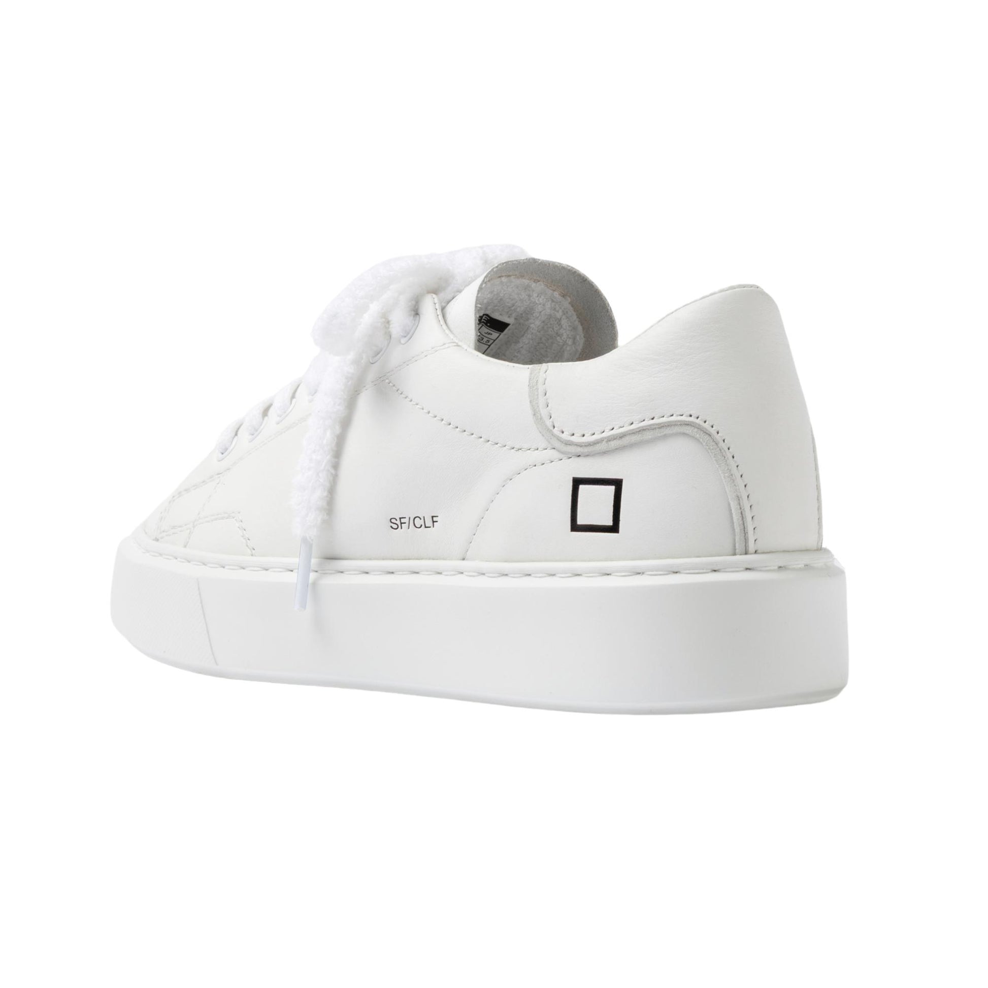D.A.T.E. Sfera Calf SF-CA-WH sneaker donna in pelle bianca 