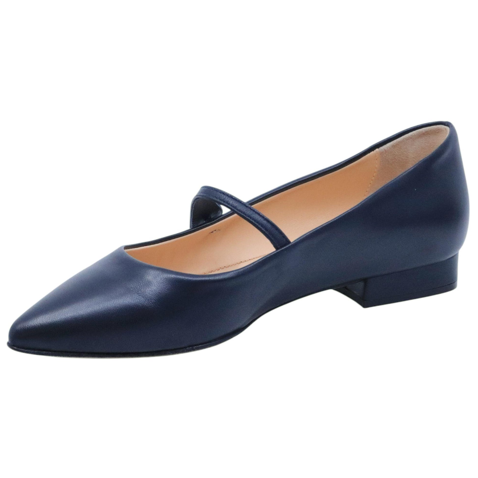 Ballerina donna Le Briella Z917 in pelle blu 