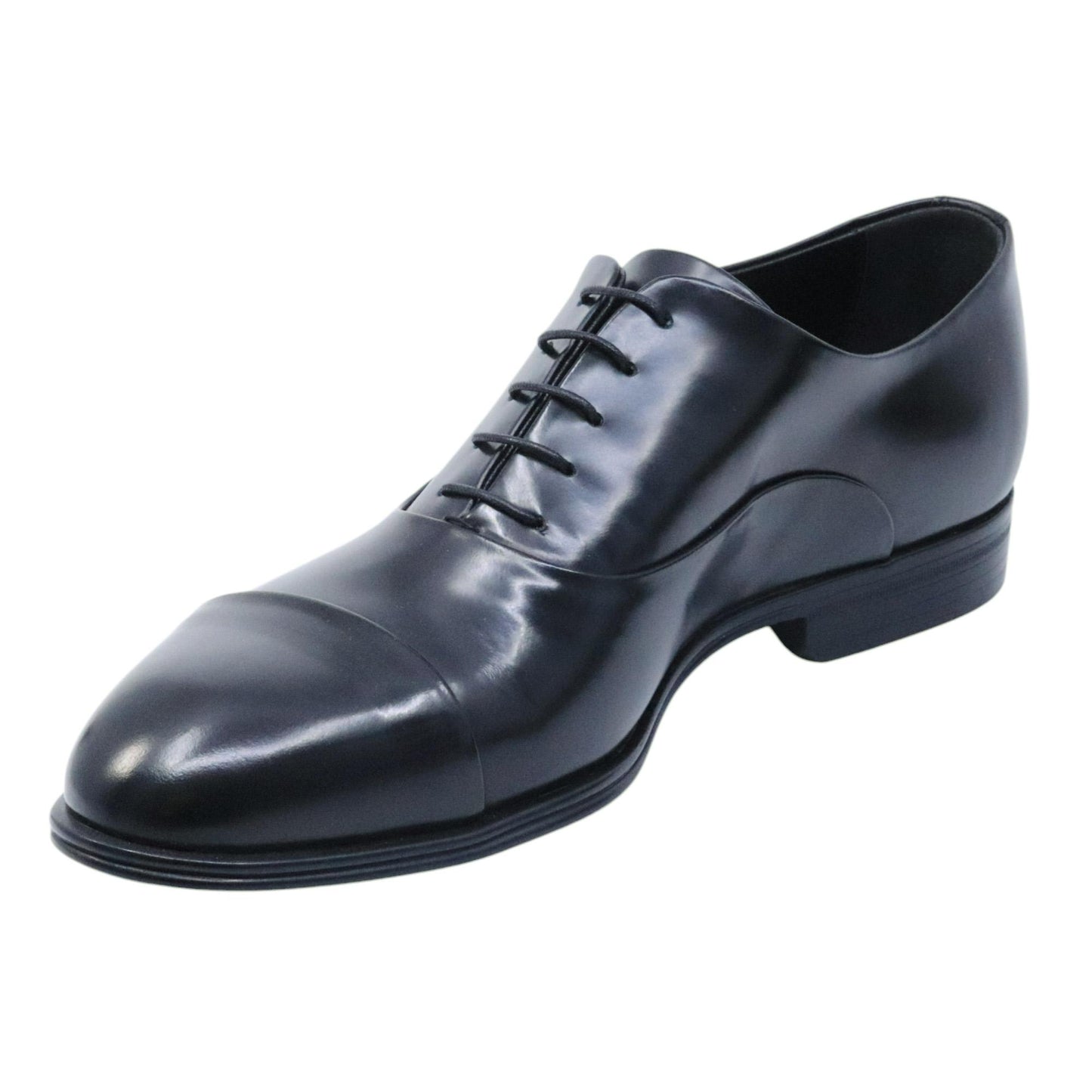 Scarpa Oxford uomo Corvari 3504 in pelle spazzolata nera 
