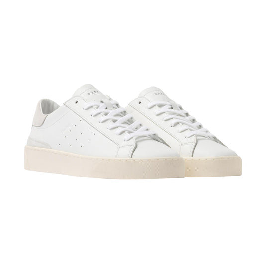 D.A.T.E. Sonica Calf SO-CA-WH sneaker uomo in pelle bianca 