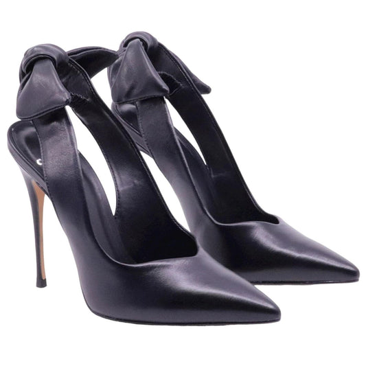 Slingback donna Carrano 404052 in pelle di colore nero 