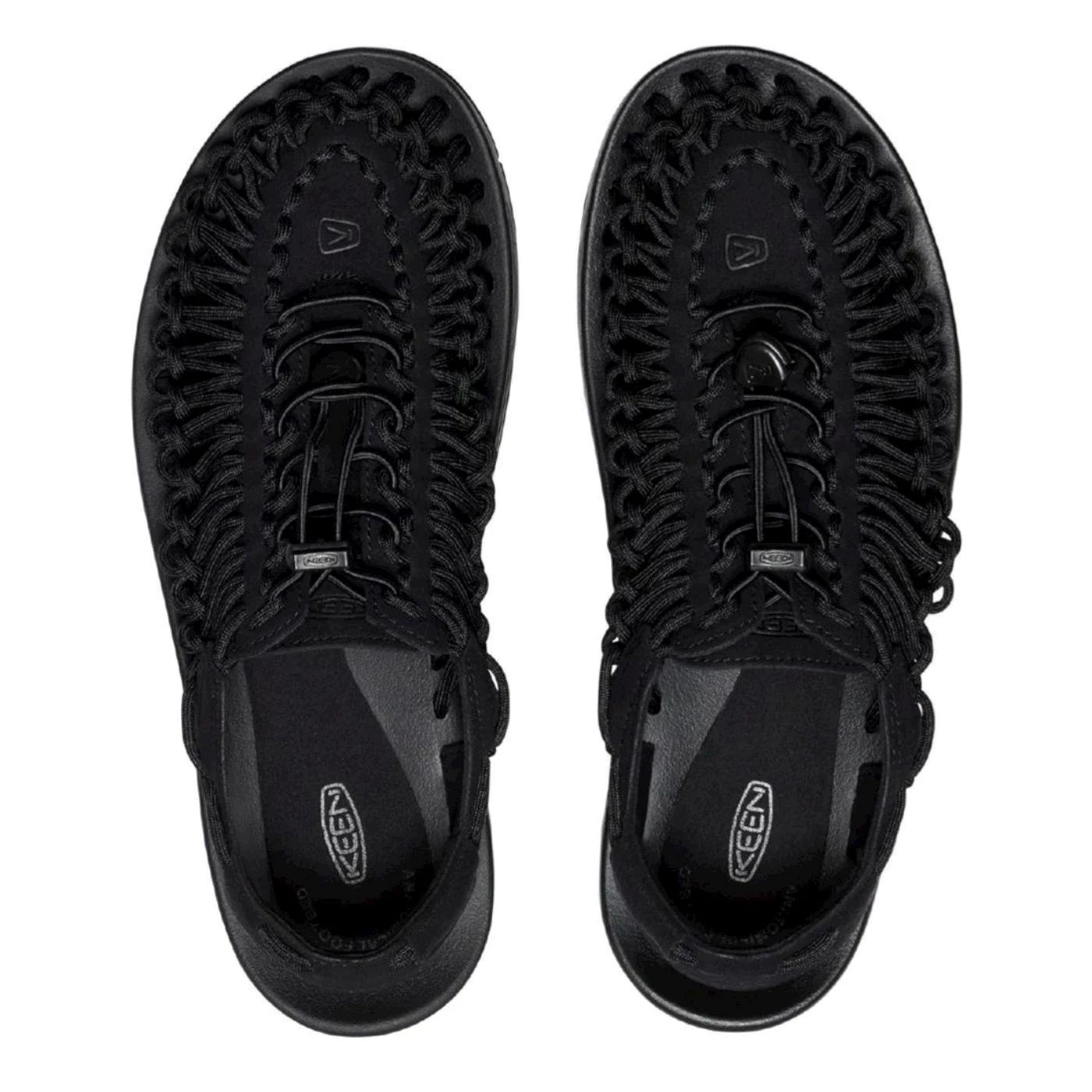 Sandalo uomo Keen Uneek 1014097 con elastico nero e suola in gomma 