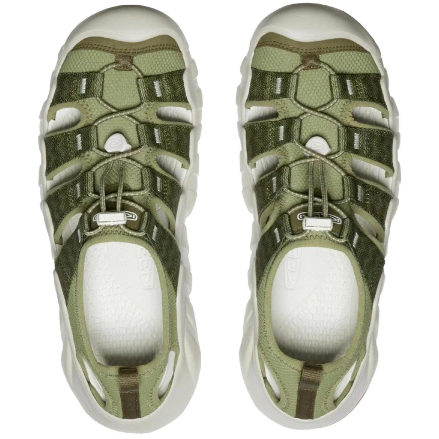 Sandalo uomo Keen Hyperport H2 1028654 con elastico verde oliva 