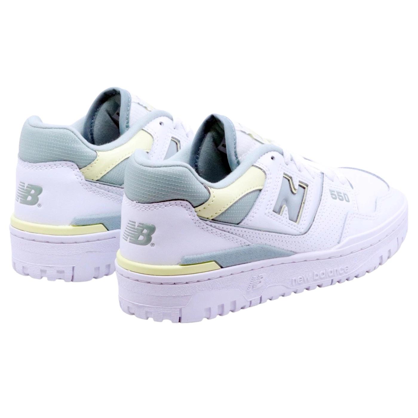 New Balance 550 sneaker unisex in pelle bianca 