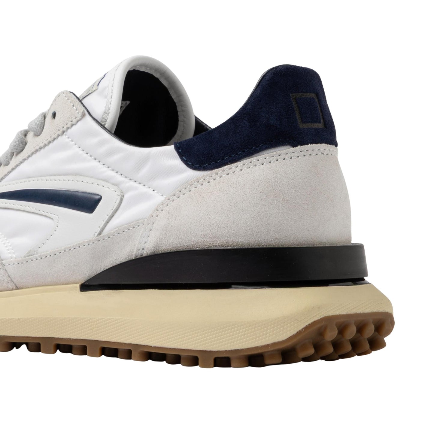 D.A.T.E. Athleta AT-NY-WL sneaker uomo in nylon bianco e blu 