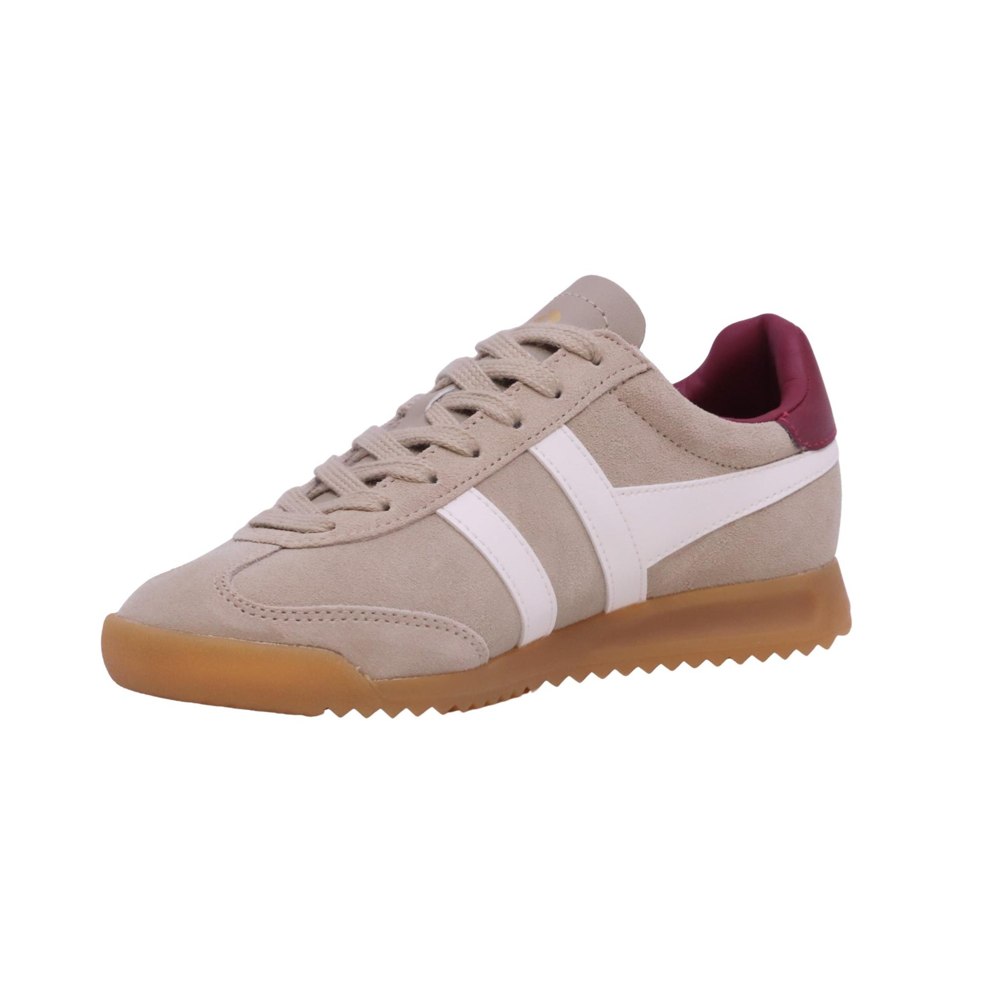 Gola Torpedo Trainers Bone con talloncino bordeaux sneaker donna 