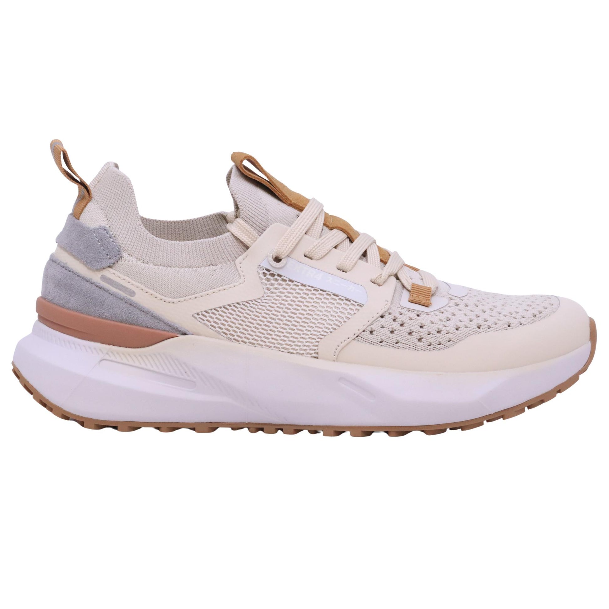 Extr4 Kaizen 3.02 beige sneaker uomo in tessuto tecnico traspirante 