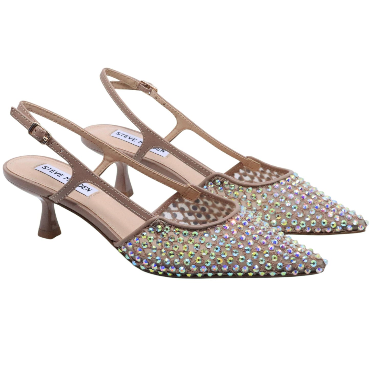 Steve Madden Legaci MR slingback donna in mesh tan multi 