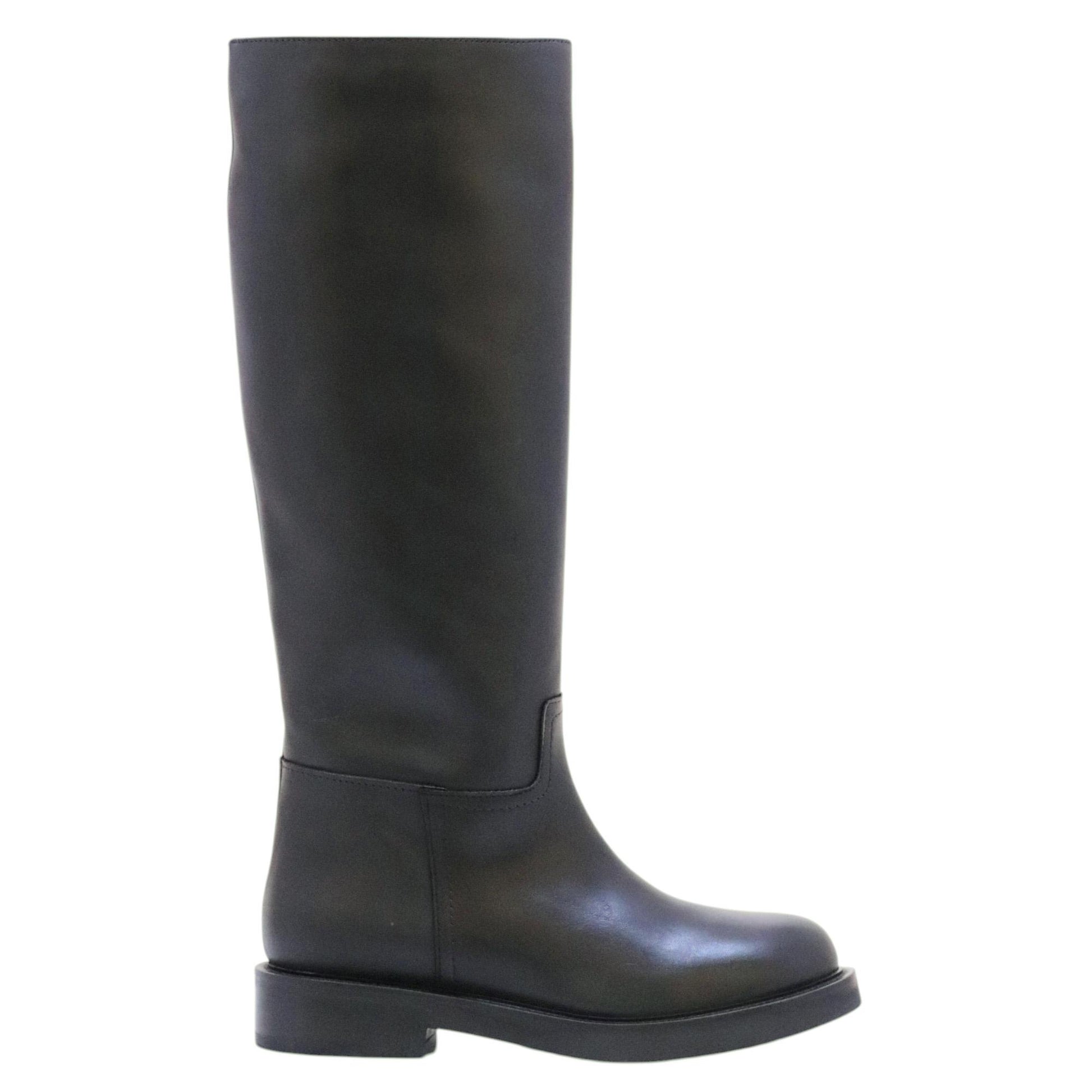 The Seller MW560 stivale donna in pelle nera 