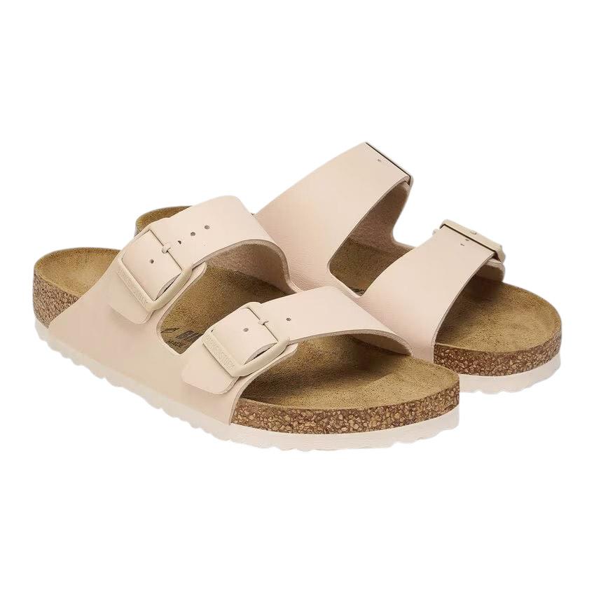 Birkenstock Arizona New Beige sandalo doppia fibbia beige 