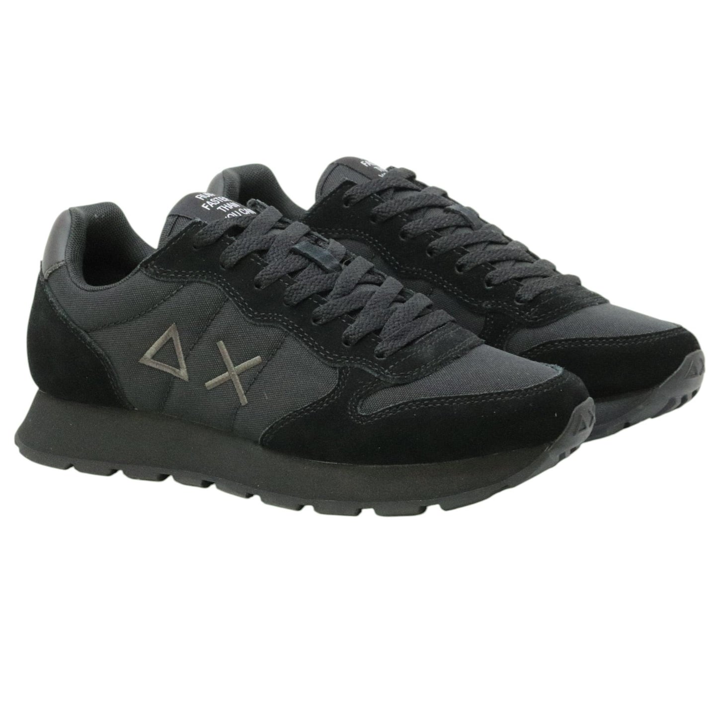 SUN68 Tom Solid Z45101 sneaker uomo in nylon e suede nero 