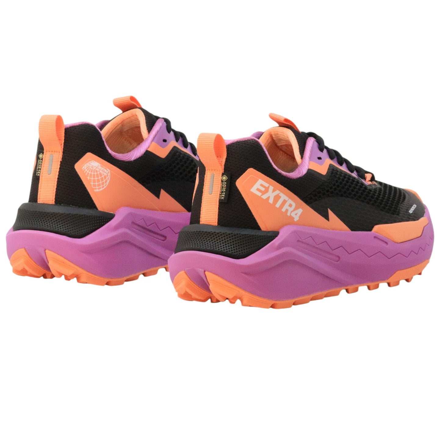 Extr4 U Kaizen GTX sneaker donna tessuto rete in viola e nero 8705533RETENERO-VIOLA EXTR4