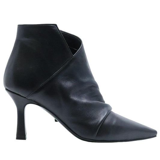 Tronchetto da donna The Seller BR317 in pelle nera 