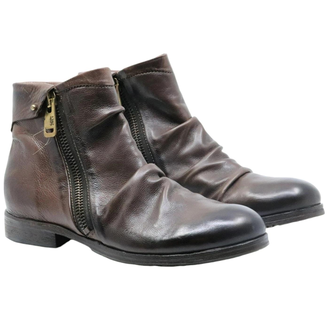 Stivaletti uomo AS98 Clash 401216 in pelle marrone 