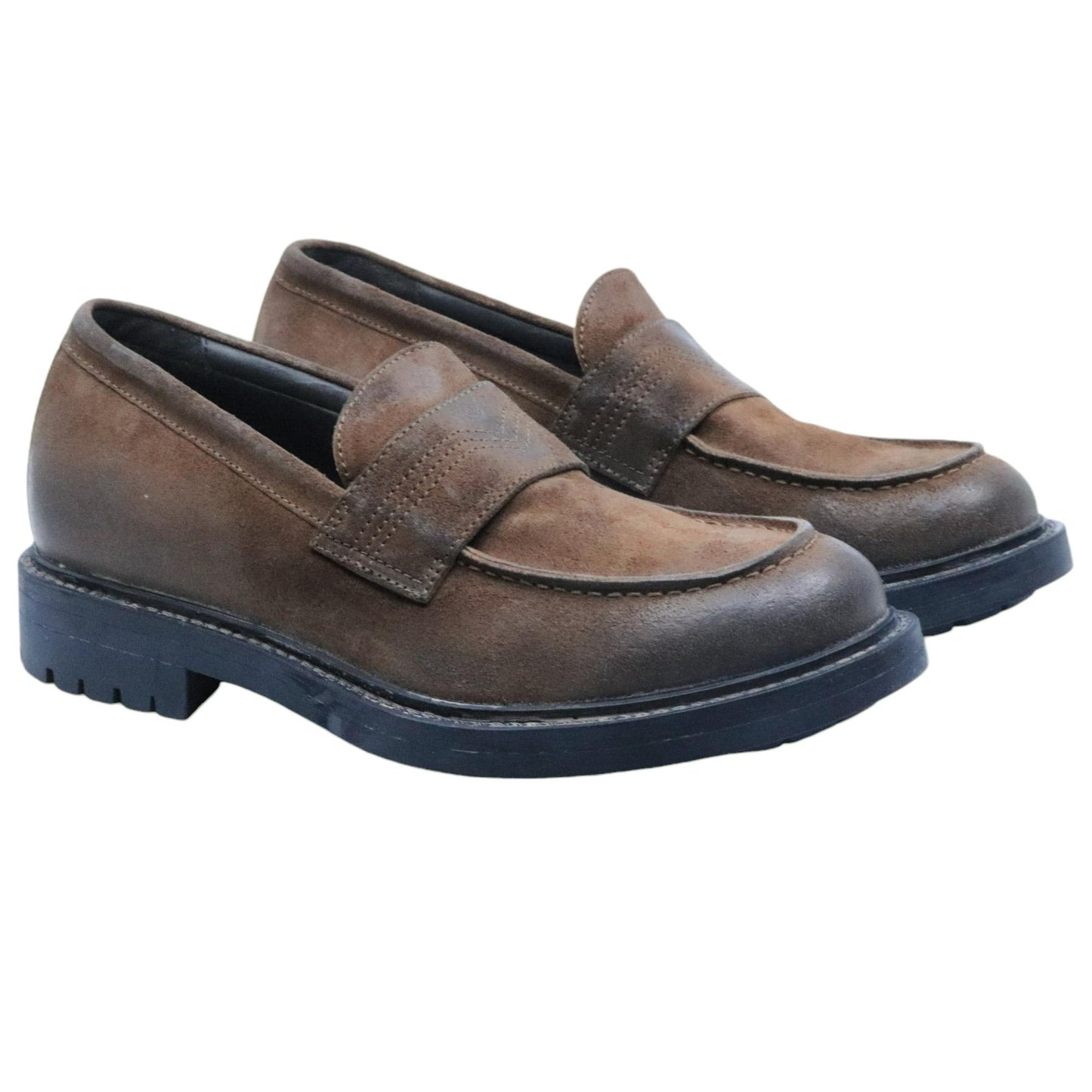 Mocassino uomo Moma 57406 in camoscio taupe marrone 