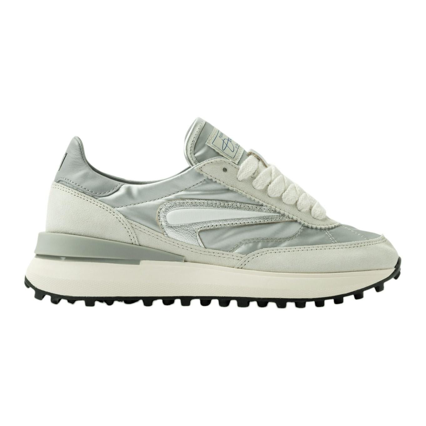 DATE Athleta Nylon Silver AT NY SL sneaker donna in nylon argento 