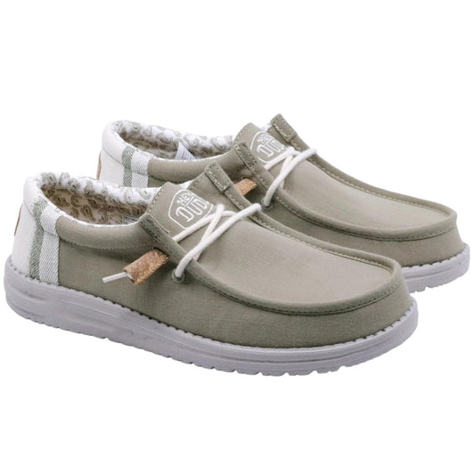 Hey Dude Wally Break Stitch sneaker uomo in verde 