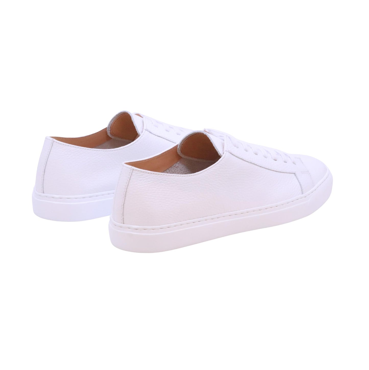 Triver Flight 465-02 sneaker uomo in pelle bianca casual elegante Made in Italy 