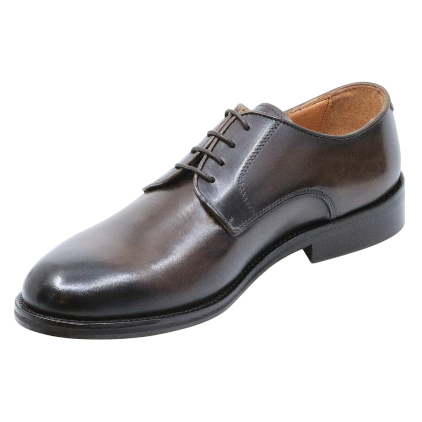 scarpa derby uomo in pelle marrone 901CRUSTSUDAN CRISPINIANO