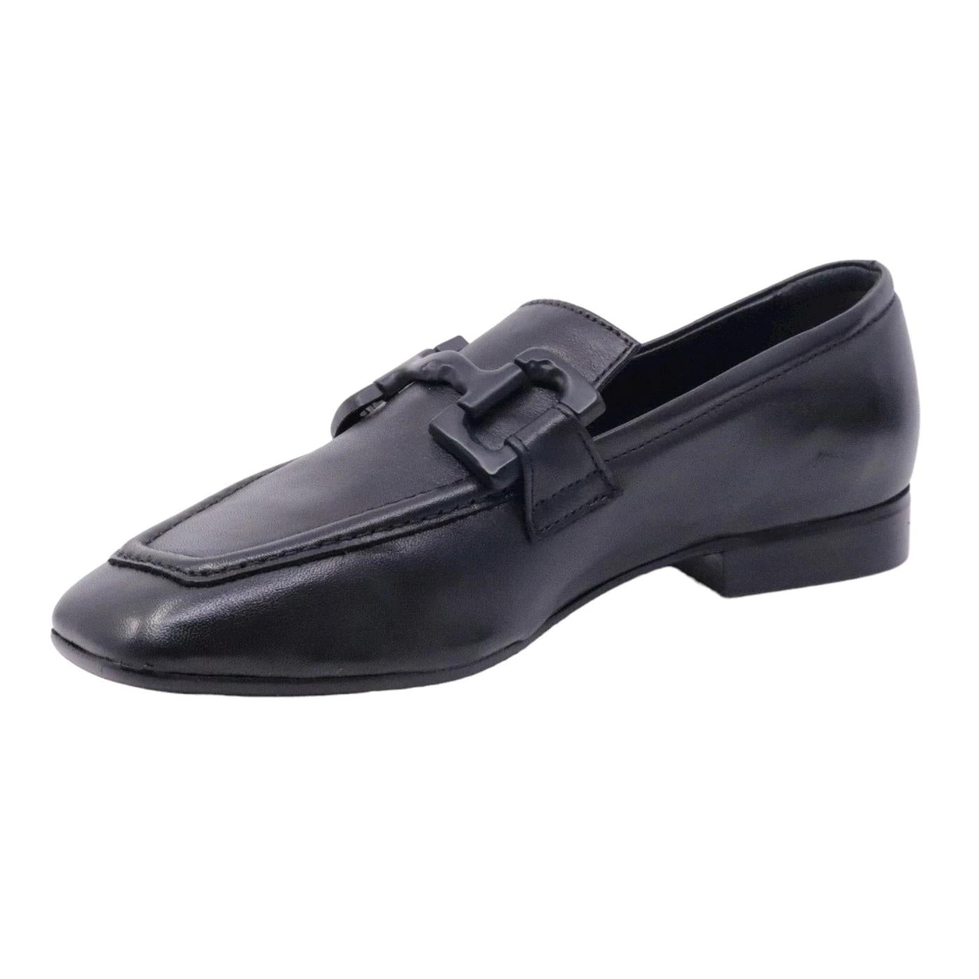 Mocassino donna Poesie Veneziane in pelle di colore nero 