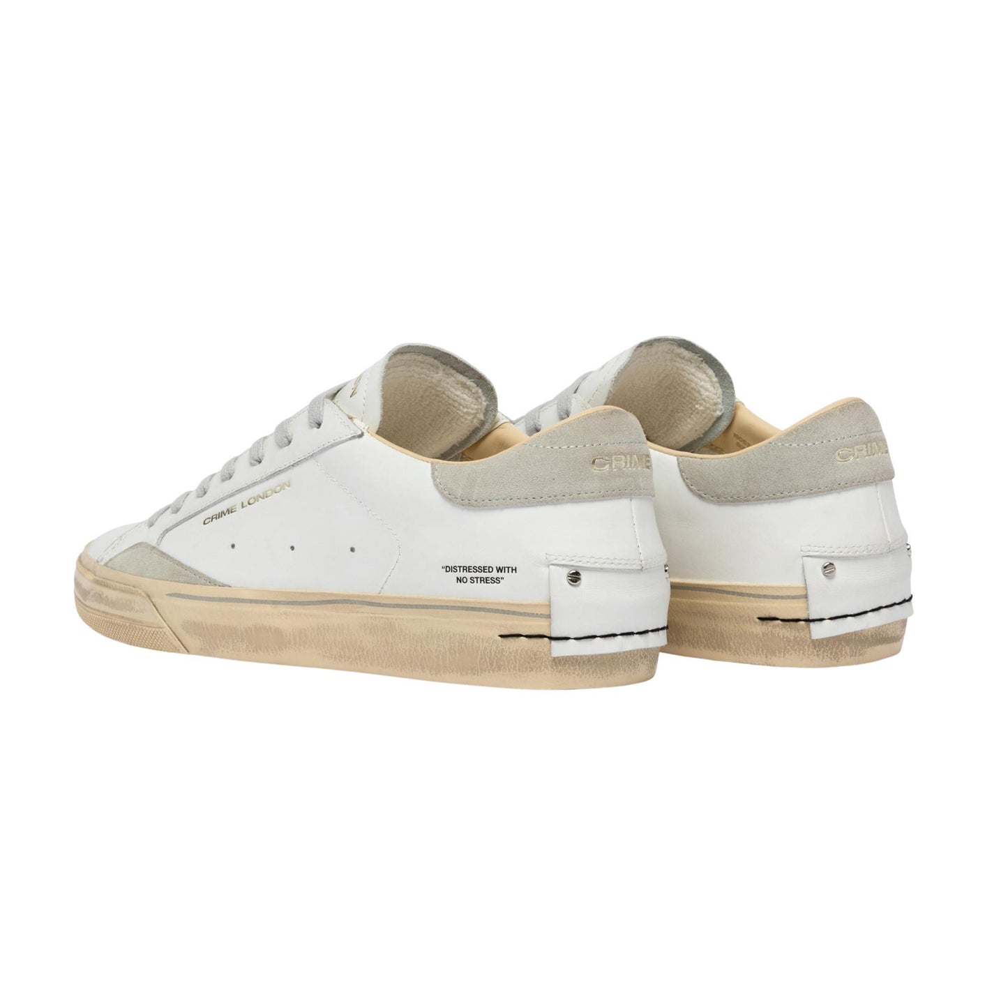 Crime London Distressed 2.0 Light Grey 19053 sneaker uomo 