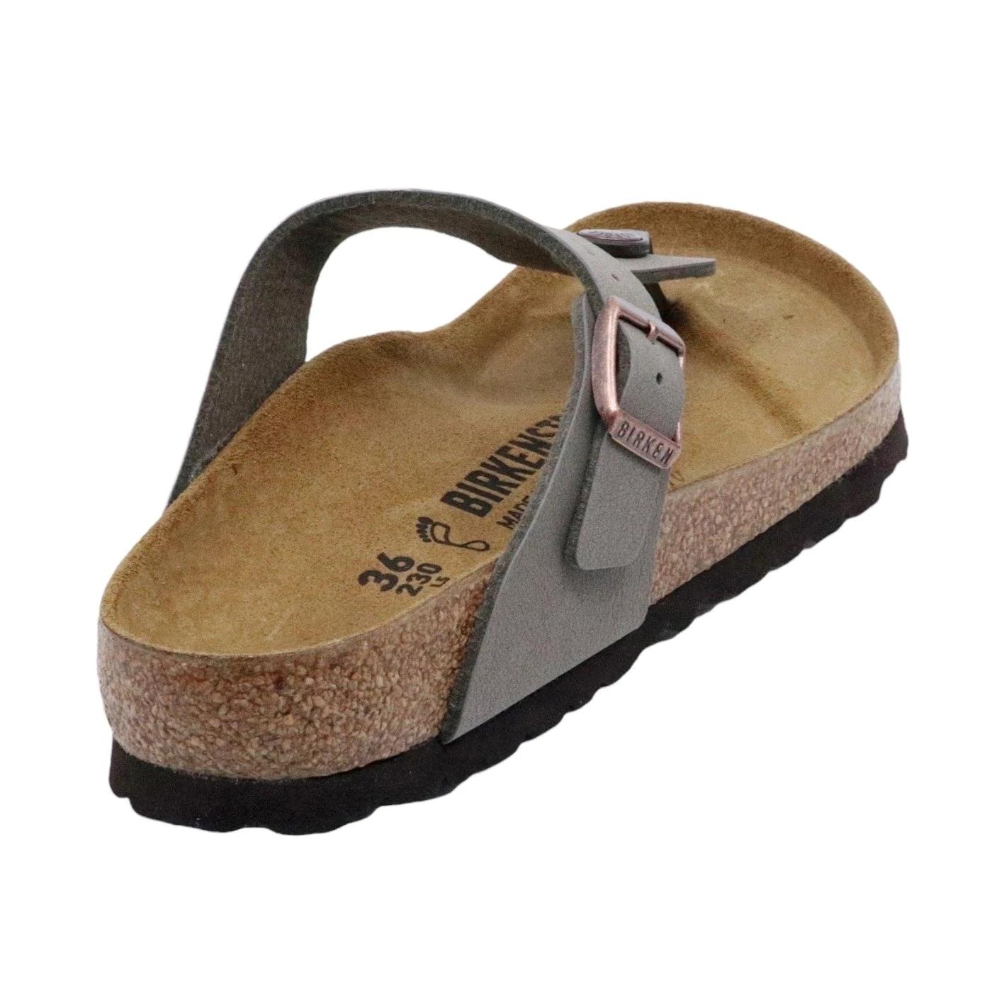 Birkenstock Gizeh Birkibuc Stone sandalo infradito Regular Fit 