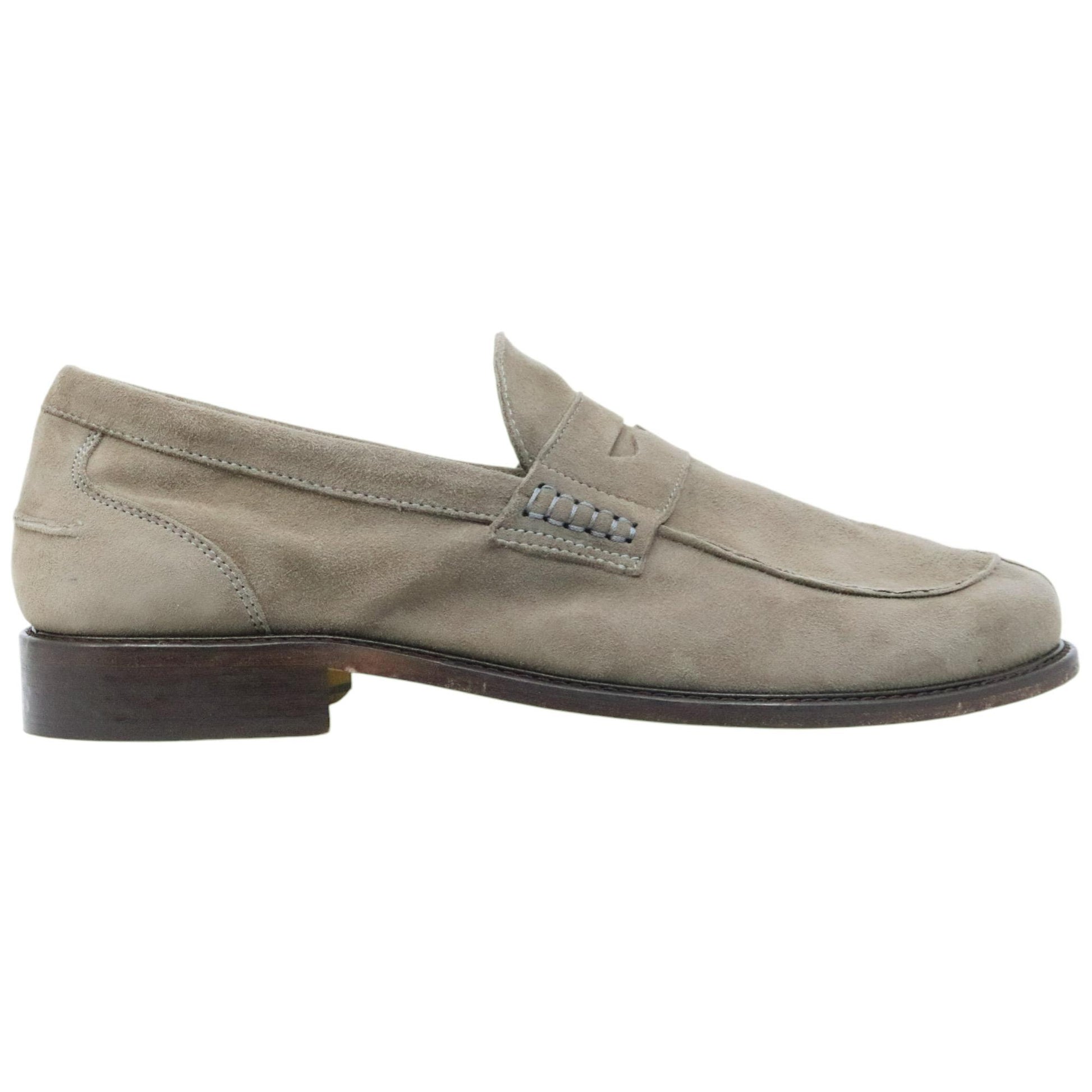 Mocassino uomo Antica Cuoieria 22489 in camoscio grigio 