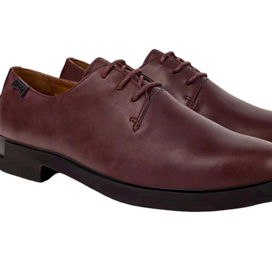 Camper Iman K200685-033 scarpa stringata donna in pelle bordeaux 