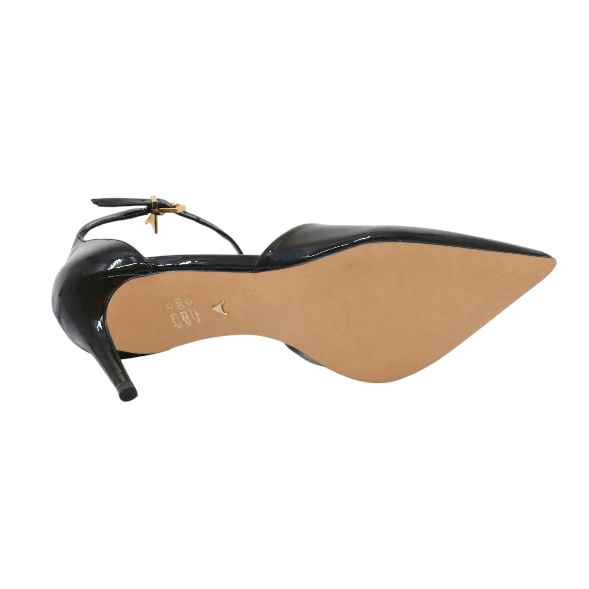 Carrano 195185 decolleté donna pelle vernice nera 