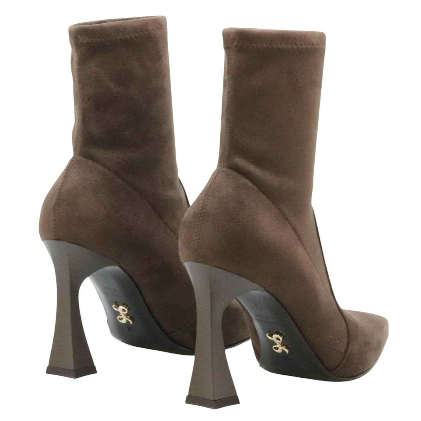 Sergio Levantesi Melita56 tronchetto donna in camoscio marrone e ecopelle 