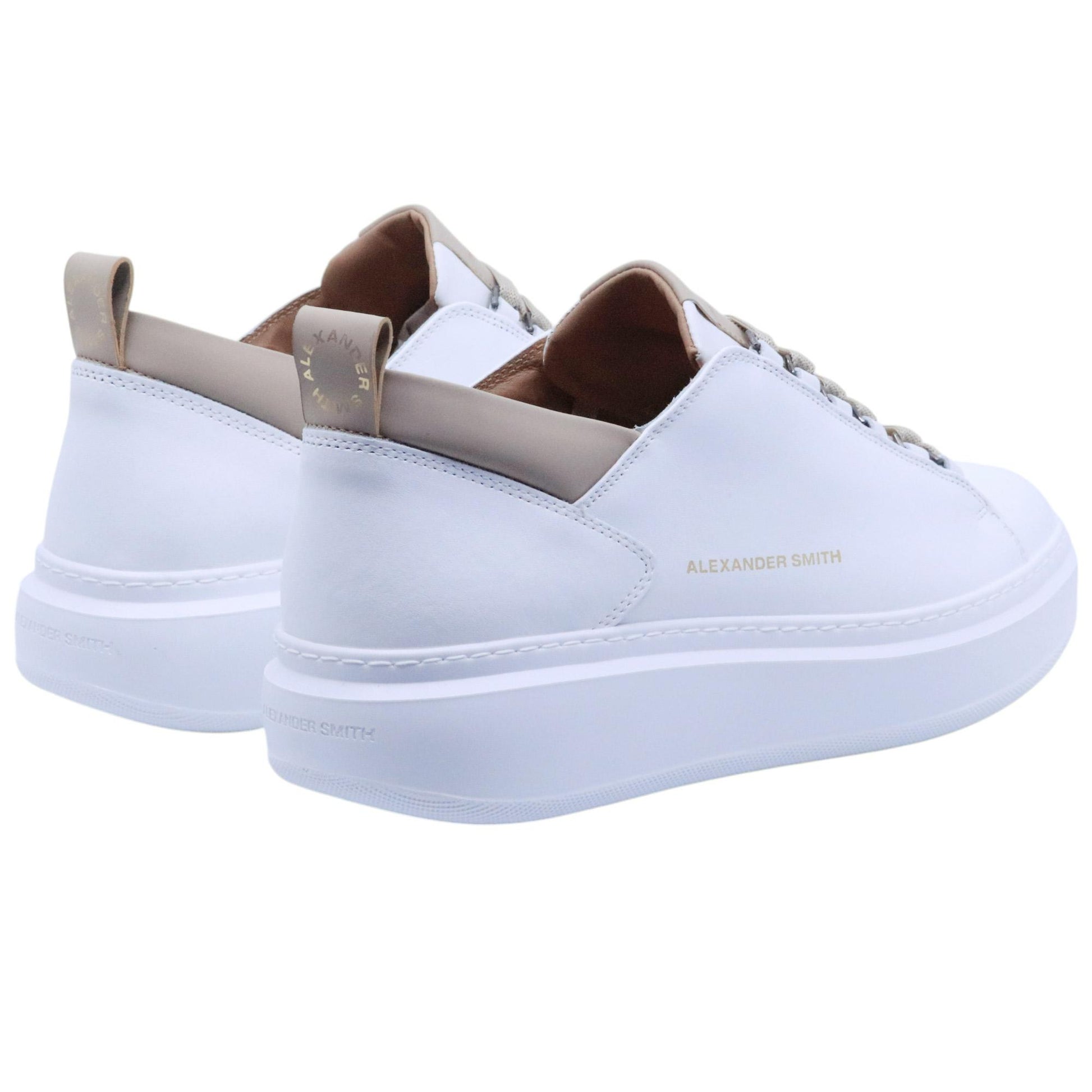 Sneaker uomo Alexander Smith Wembley in pelle bianca 
