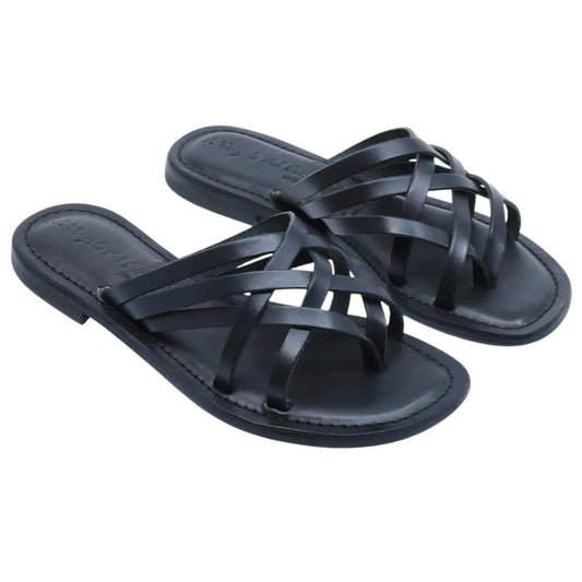 Sandalo donna L'angolo del cuoio Firenze 4409 in pelle nero 